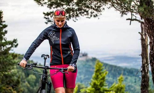 Damen Softshell-Jacke "Similaun" für Mountainbike, Rennrad und Wandern