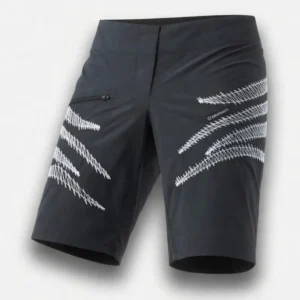 Killertaler Damen Baggy Bike Shorts Epic Ride schwarz mit weißen Ziernähten — inspiriert vom Desert Dash 2024, handgefertigt in Burladingen