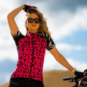 Killertaler Damen Radtrikot Gambia pink kurzarm — handgefertigt in Burladingen/Schwäbische Alb