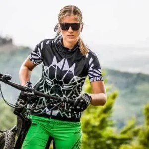 Killertaler Damen Radtrikot Leon schilf-weiß-schwarz, Rückseite— ausgefallen und cool, handgefertigt in Burladingen