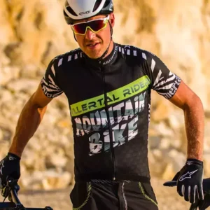 Killertaler Herren Radtrikot "Mountain Bike" — schwarz/grün