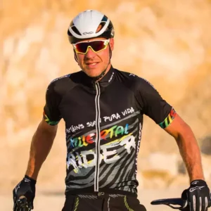 Killertaler Herren Radtrikot "Transalp" — schwarz/bunt