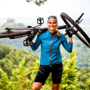 Killertaler Damen Windjacke Mount Ibu türkis — ultra-leicht, für Mountainbike und Rennrad, handgefertigt in Burladingen