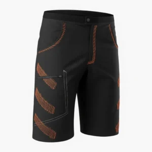 Killertaler Herren Baggy Shorts Jedi2 schwarz/orange — lässig, cool, bequem. Mit zwei EIngriffstaschen und einer Reißverschlusstasche